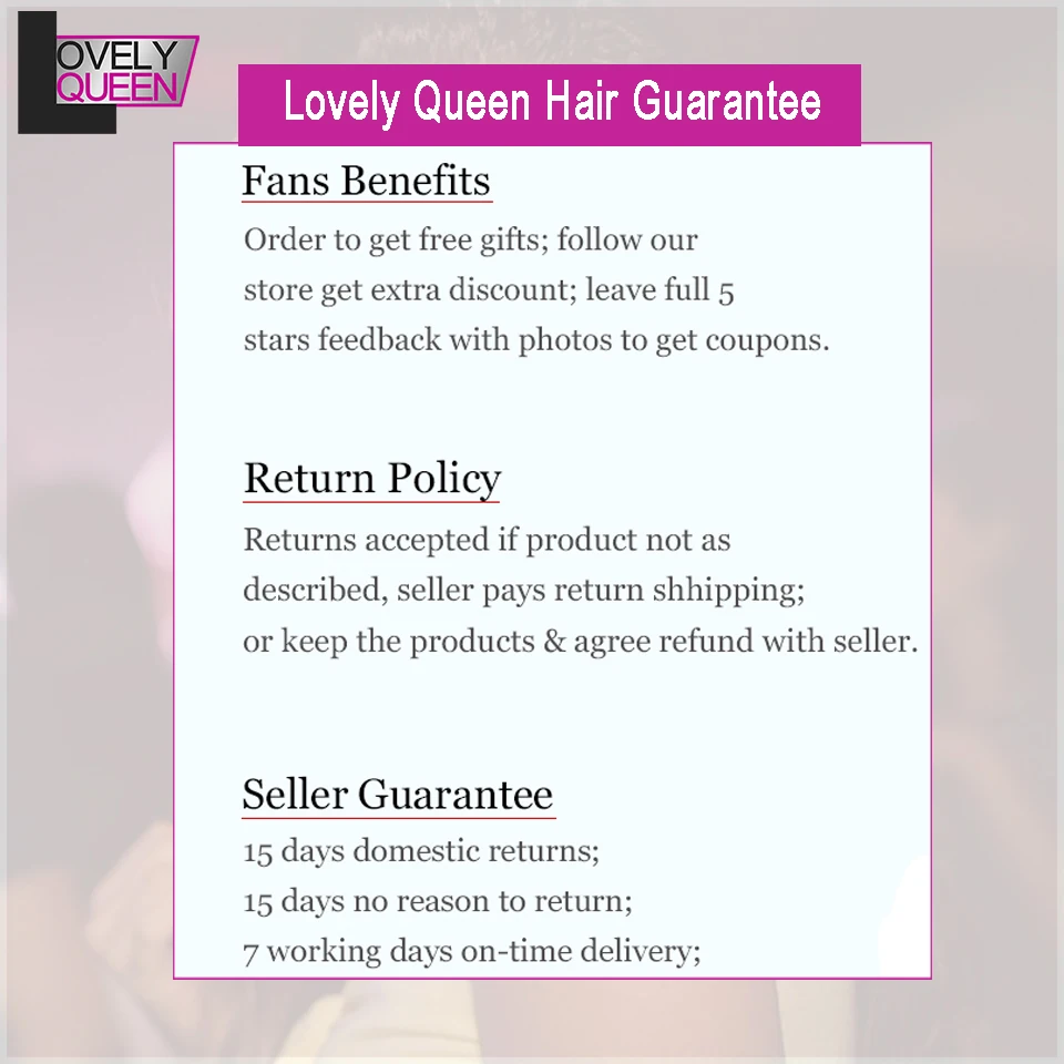 

Lovely Queen Kinky Straight Hair Brazilian Human Hair 3 Bundles Weave Non Remy Hair for Black Women