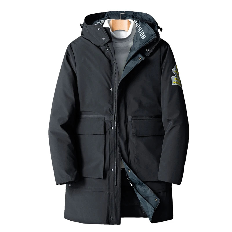 

New Long Thick Winter Jacket Men Brand Clothing Warm Parka Coat Male High Quality Padded Hooded Jackets Oversize Men L-8XL