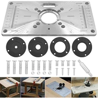 aluminium carpentry router table insert plate woodworking machine milling tool benches trimming machine engraving board for wood