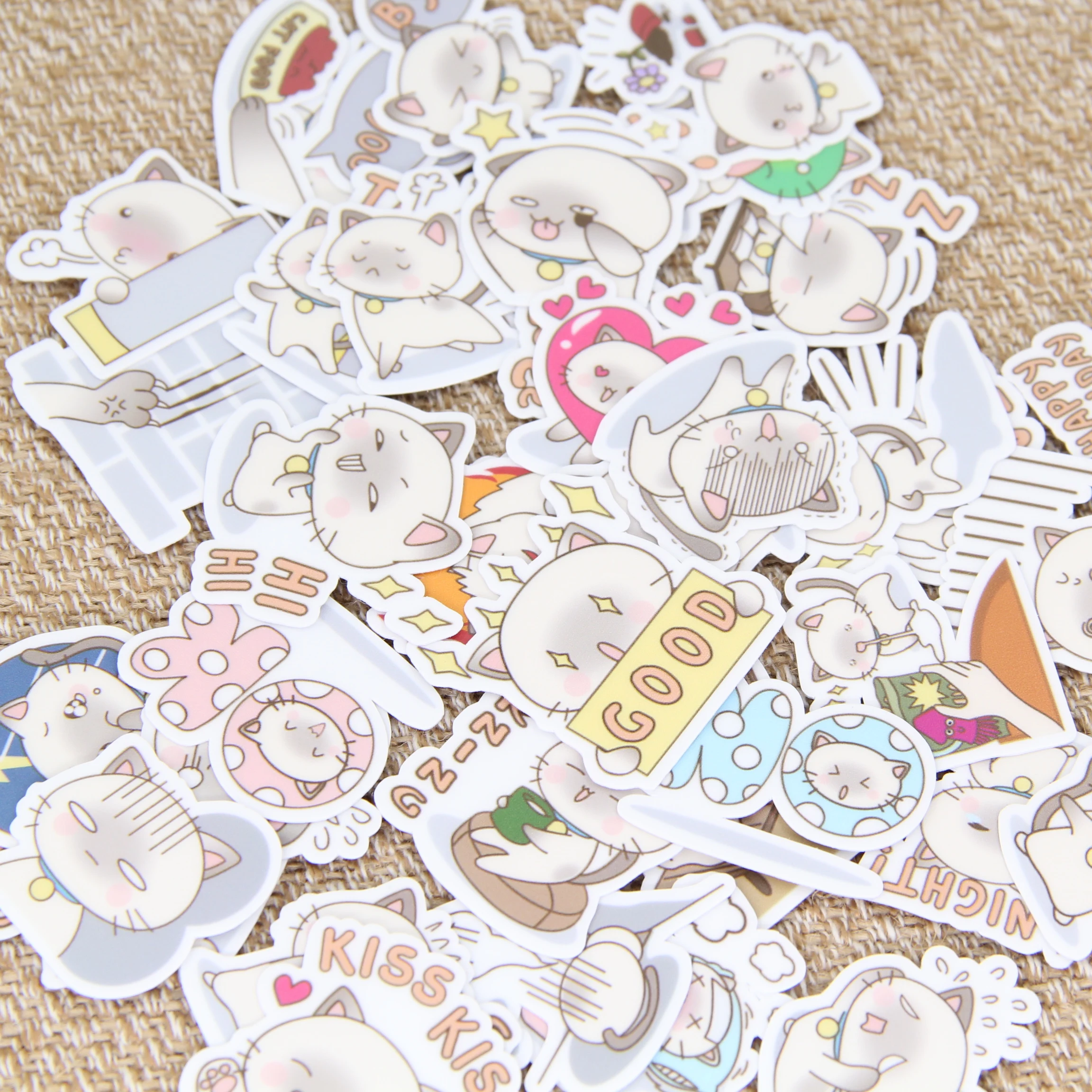 

40pcs Cute little cat stickers/Scrapbooking Stickers /Decorative Sticker /DIY Craft Photo Albums