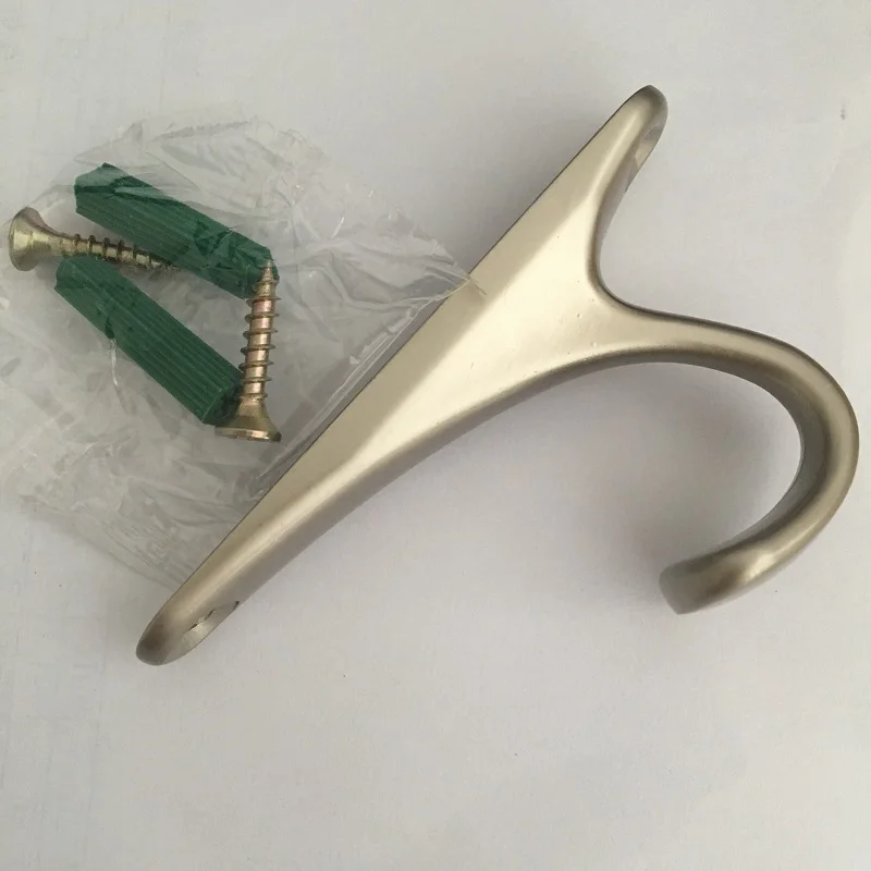 4pcs Good Quality Home Kitchen Wall Door Zinc Alloy Nickel Holder Hook Hanger For Hanging