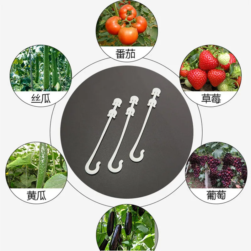 100 шт. Парниковый крючок для фруктов поддержка роста тяговый теплицы помидоров