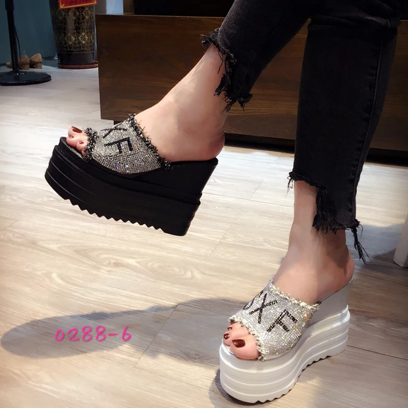 Женские летние сандалии на платформе и высоком каблуке 2020|Тапочки| |