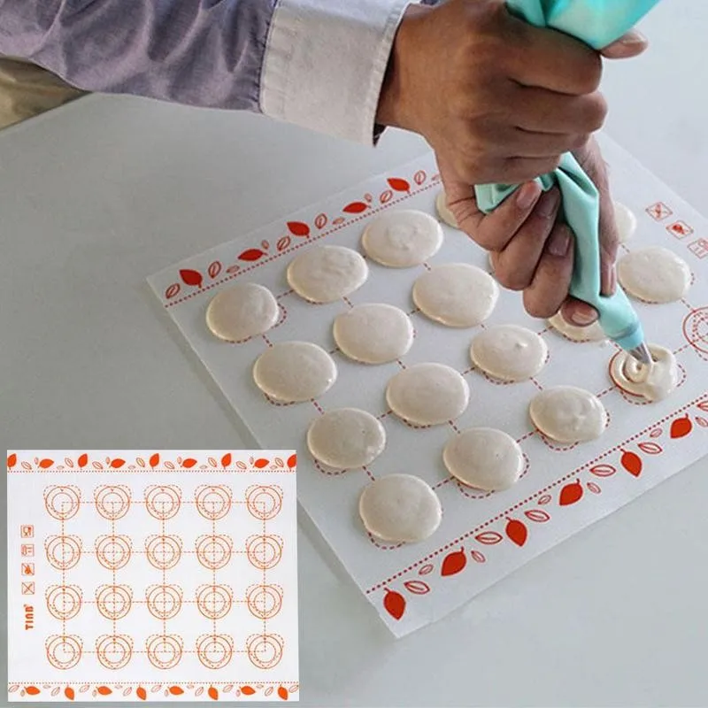 

Silicone Baking Mat Fondant Bakeware Macaron Oven Home Sheet Baking Tools For Cakes Non Mats Stick Roll Dough Tools Pastry R8K0
