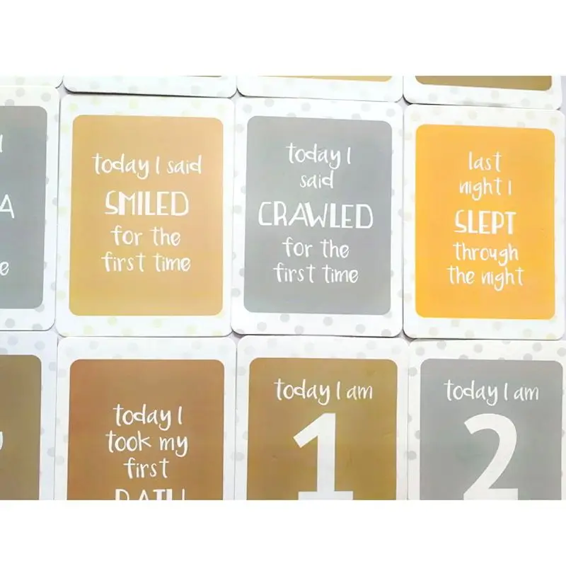 24 шт./компл. для памяти младенцев беременных женщин ежемесячные карты фотографий