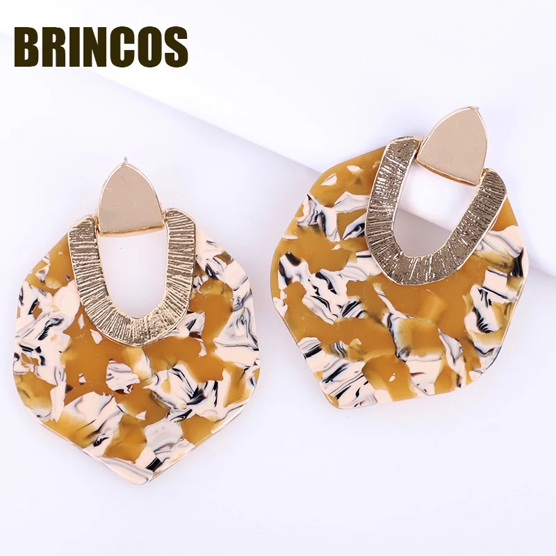 Серьги Kpop 2019 акриловые ювелирные изделия бохо корейские винтажные модные