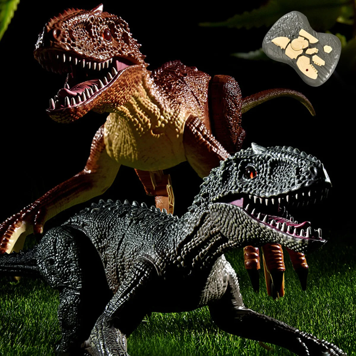 

2,4G динозавр RC игрушки, каналы, имитация игрушечный Велоцираптор 1200 мАч, USB Перезаряжаемый ходячий динозавр, робот, игрушки, светодиодные огн...