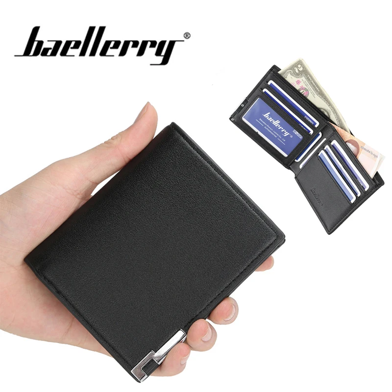 Новый корейский Повседневный мужской кошелек Baellerry короткая вертикальная