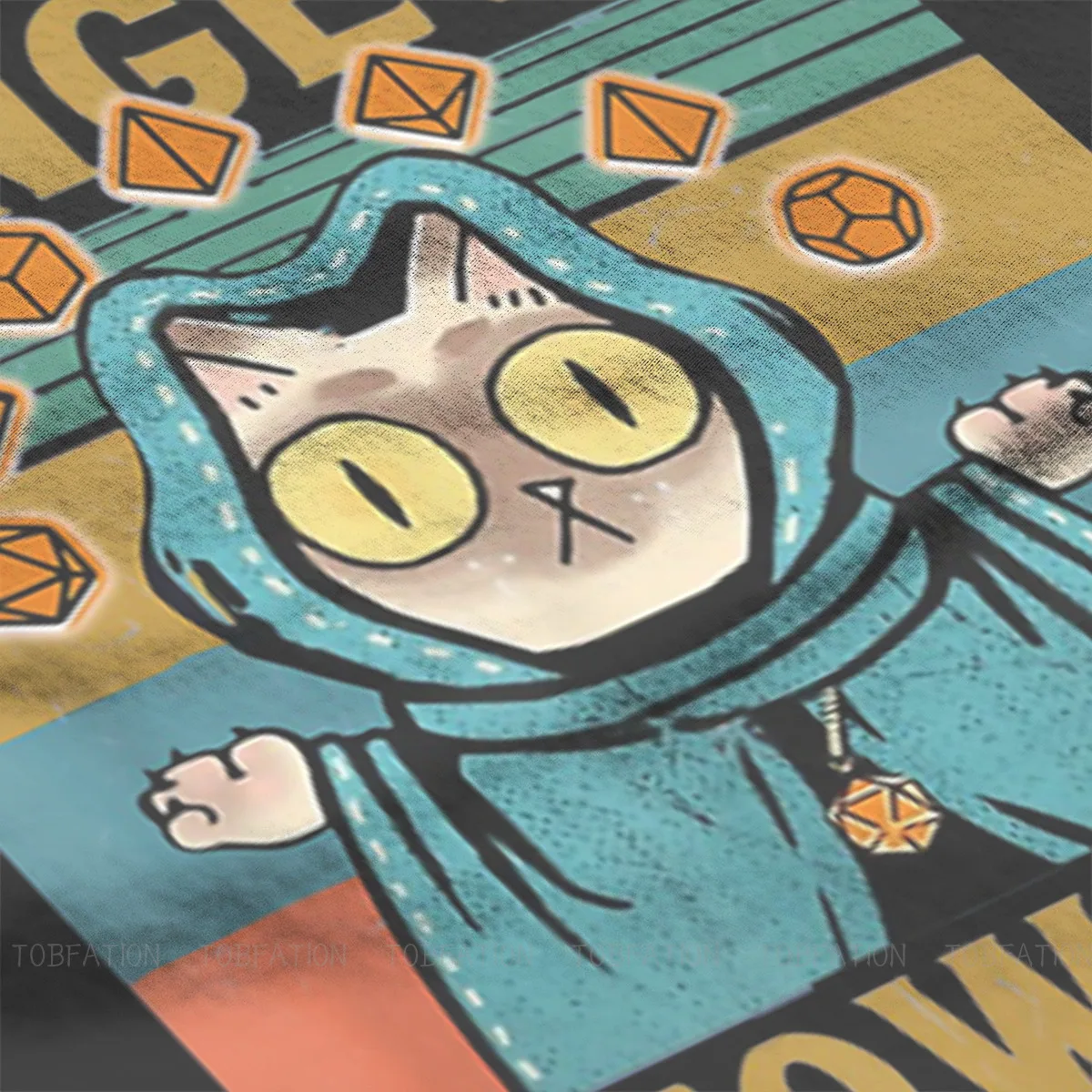 DnD Game Fabric TShirt Dungeon Meowster Classic T Shirt Oversized Men Clothes New Design Big Sale | Мужская одежда