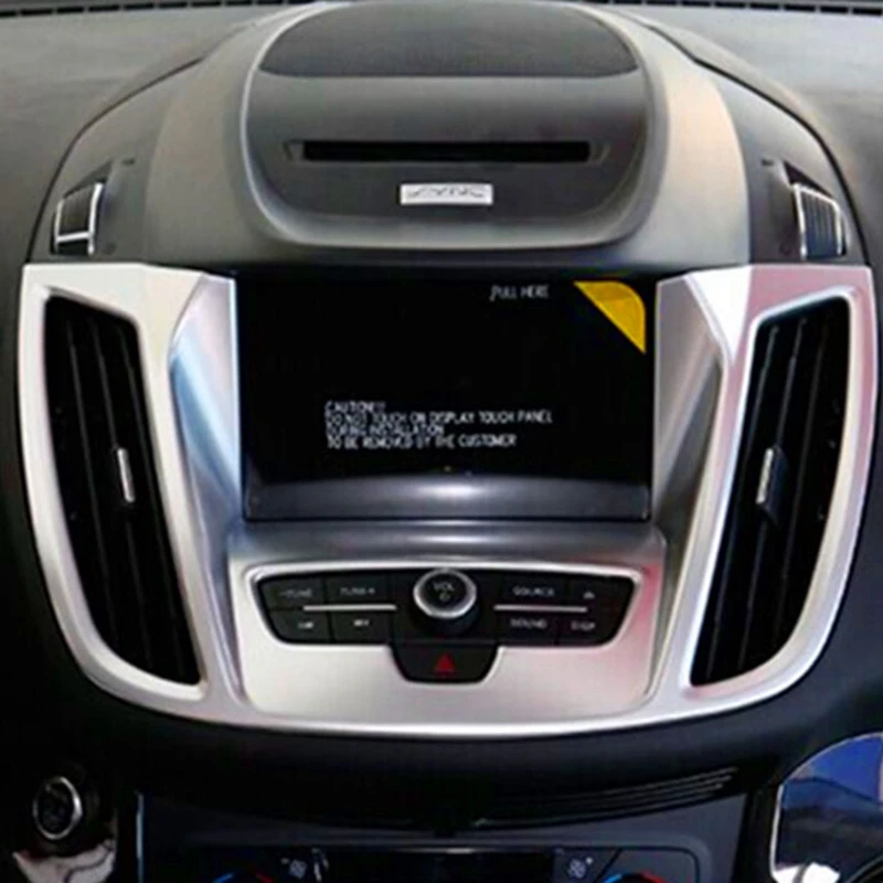 

Car Center Control Console Cover Trim Air Condition Vent Cover for Ford Kuga Escape 2017 2018 Chrome