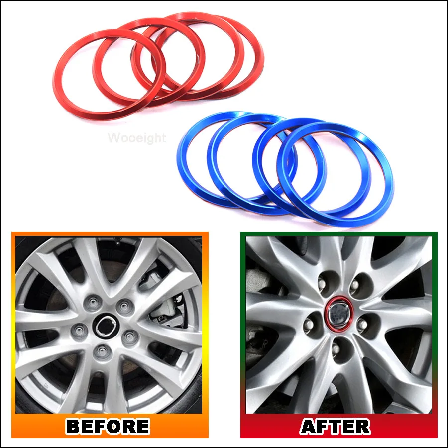 

4 шт., алюминиевые ленты для украшения ступицы колеса