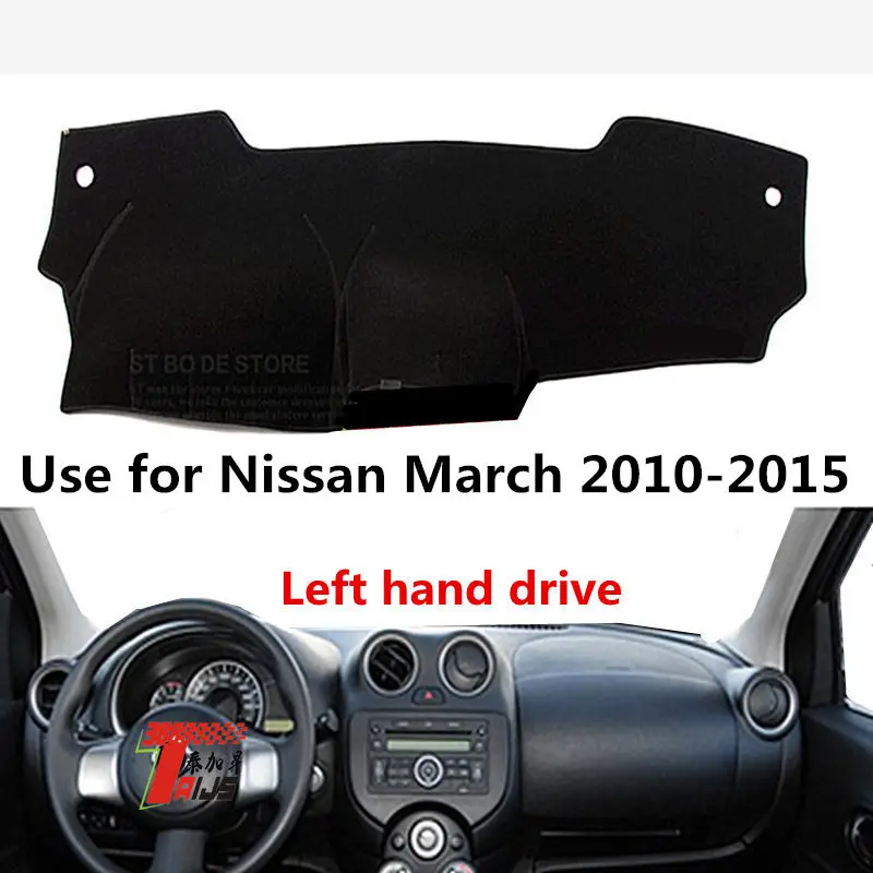 

Taijs Left hand drive Car Dashboard Cover Dash-mat for Nissan March Micra K13 2010 2011 2012 2013 2014 2015 2016 Hot Selling