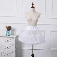 white flower girls petticoat underskirt cosplay party short dress lolita ballet skirt puffy tutu skirt cosplay cocktail