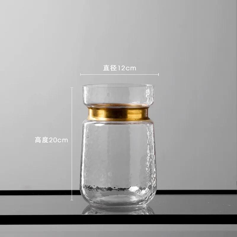 Скандинавская простая креативная ваза прозрачная настольная стеклянная