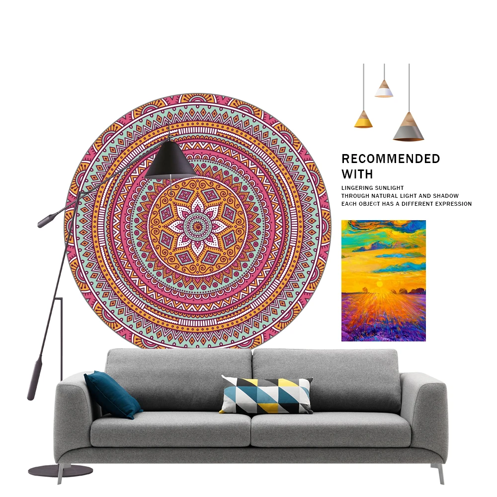 2020 лидирующий бренд дома Гостиная ковры и коврики цветочный узор в виде мандалы