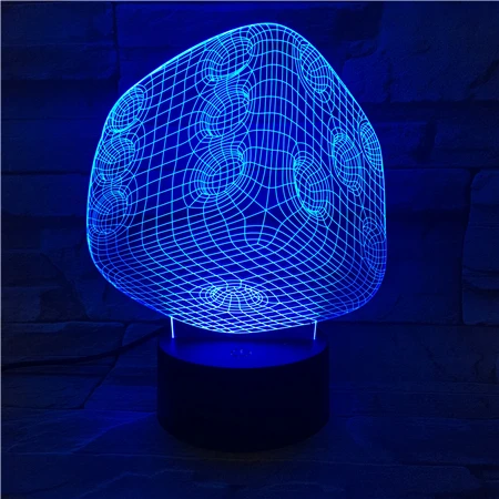 3D лампа кости Цвет меняется с пультом дистанционного Высокий украшение для дома