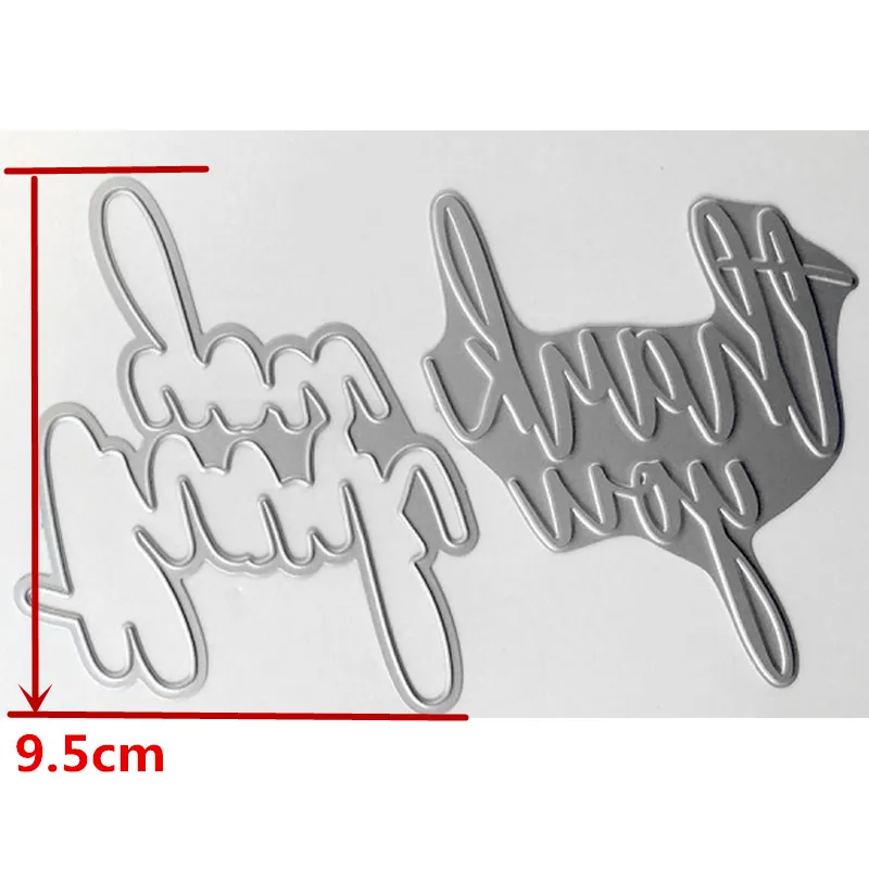Спасибо фразы Горячая Фольга пластина + высечки набор сделай сам для Скрапбукинг