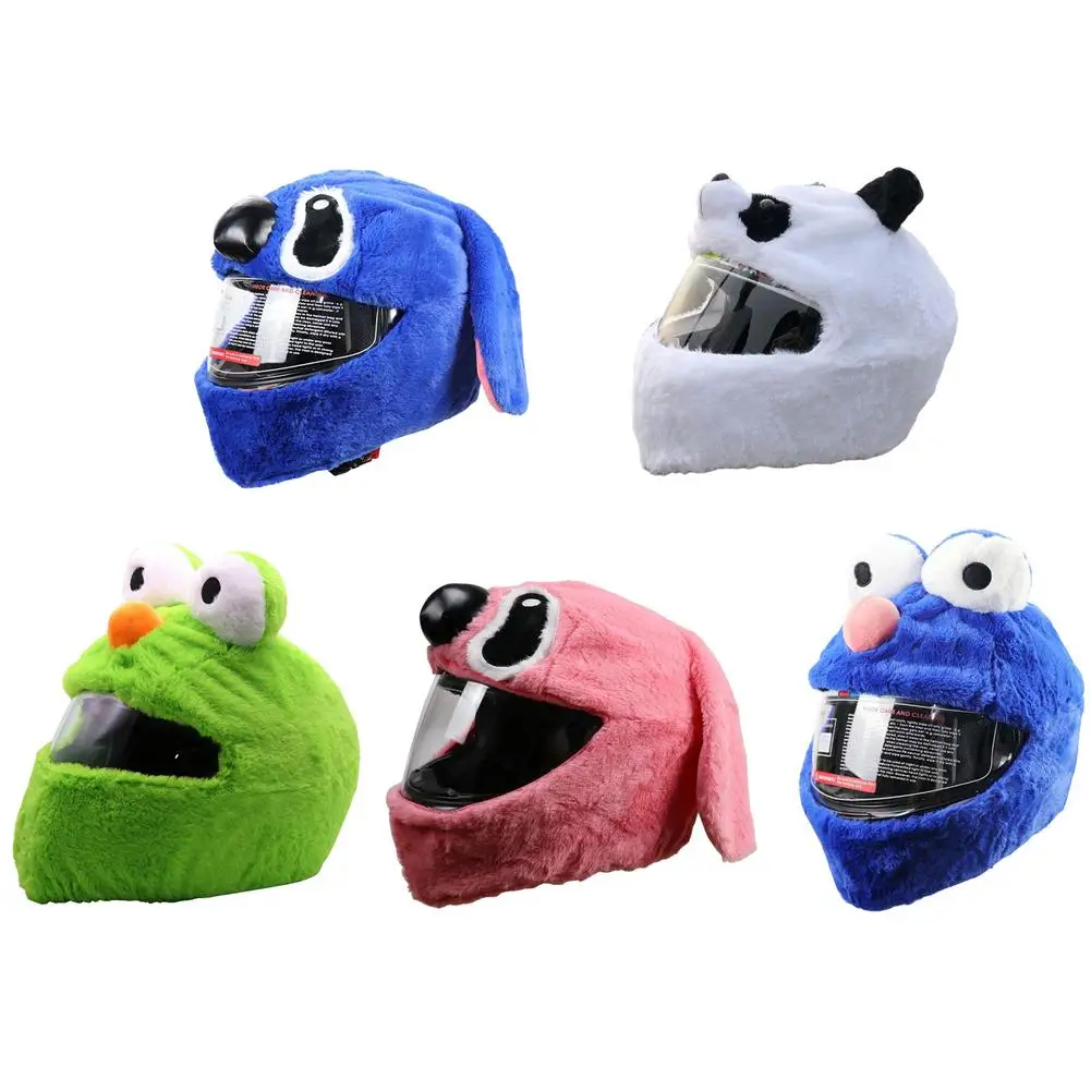 

5 Cartoon Style Motorcycle Helmet Cover Outdoor Fun Personalized Bike Full Face Helmets Cap Rides Unisex Gifts Styling Supplies