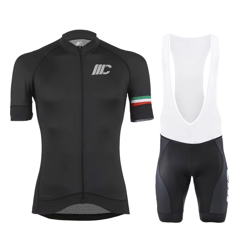 Cycling Suit Black Bicycle Jersey Summer Men Custom Bike Wear Kit Maillot Clothes Set Shirts Conjunto Uniforme Ciclismo Hombre