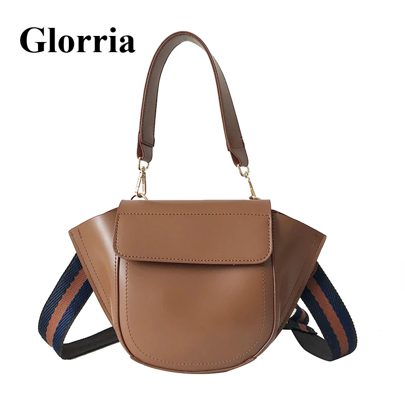 Glorria, женские кожаные кошельки и сумки, женская сумка-мессенджер на плечо, женская сумка-тоут через плечо с лентой,, мини вместительные сумки, Sac A Dos