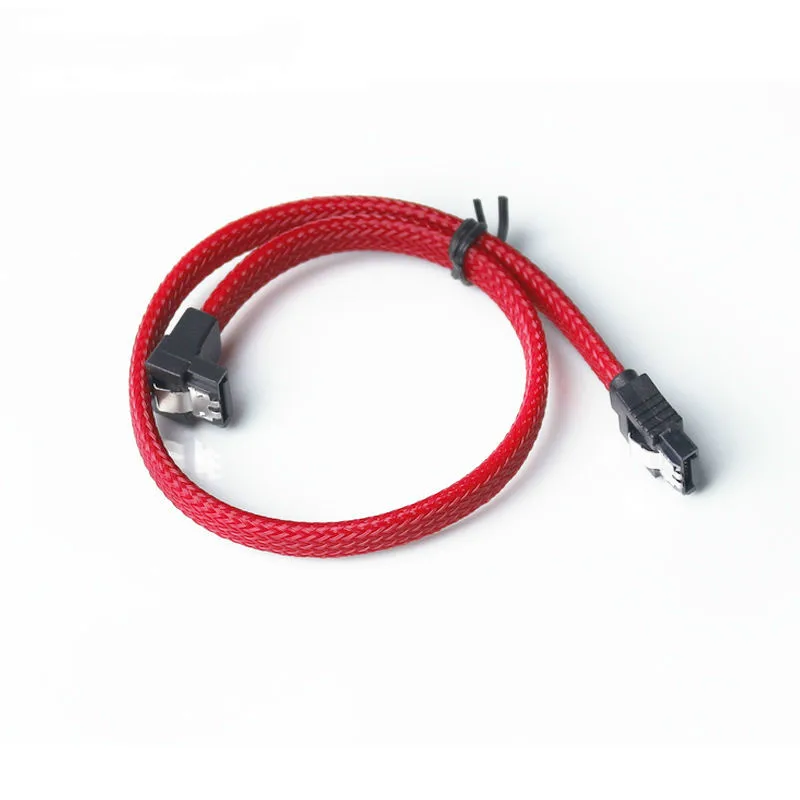 50 см SATA 3 0 III SATA3 7pin кабель для передачи данных 6 ГБ/сек. Угловые Кабели HDD жесткий