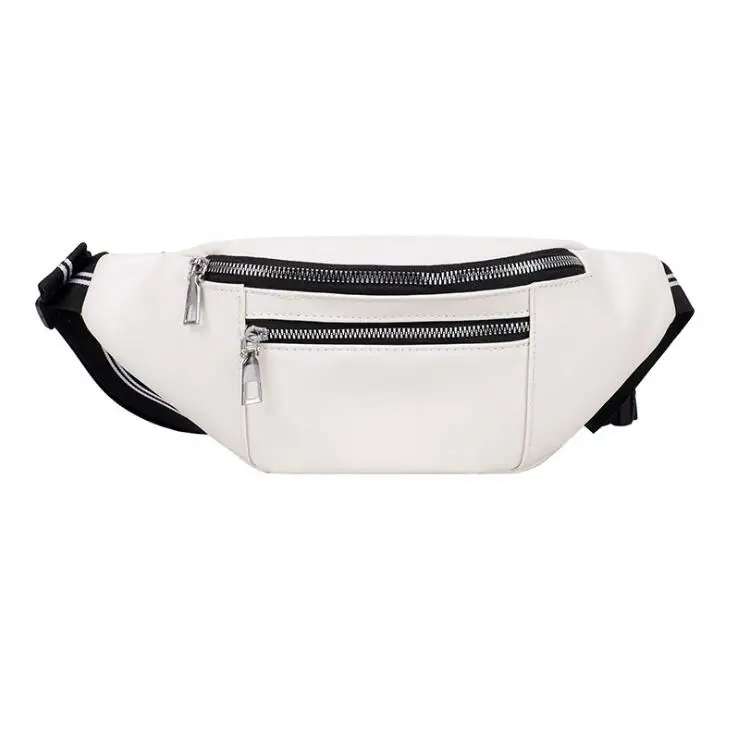 

2021 New Style Casual Fashion Bum Bag Fanny Pack Travel Waist Money Belt PU Pouch