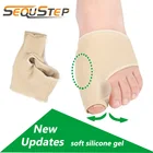 Sequstep Lycra Bunion Protector силиконовый гелевый сепаратор для ног коррекция вальгусной деформации Уход за ногами большой носок рукав шина растягиватель