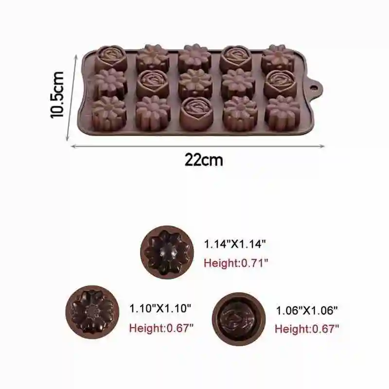 

Silicone Flower Shape Chocolate Cake Mold Baking Tray Jelly Stick Make Handmade Candy For Cooking Tool Non Mould And Silico O4Q0