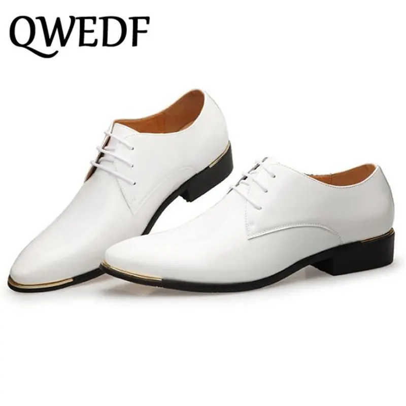 Новинка 2018 кожаная мужская обувь QWEDF стиль джентльмена Мужская для офиса