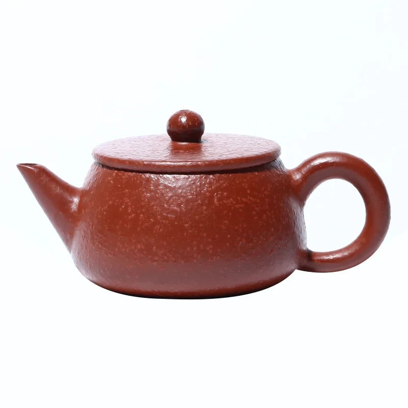 

Yixing Zisha teapot coarse sand vermilion clay handmade jianliu shipao teapot Chaoshan Kungfu gift tea set