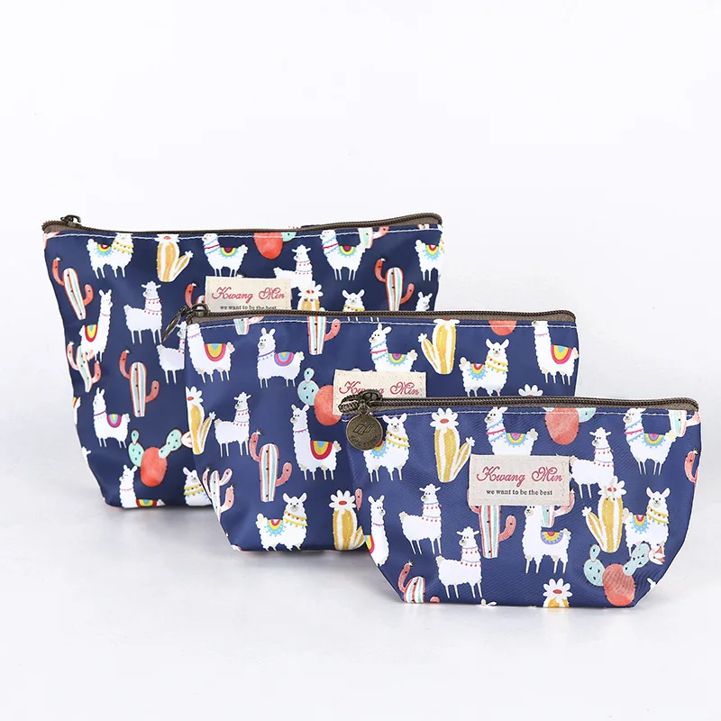2019 креативные косметички на молнии Цветочный декор косметичка для путешествий