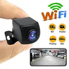 170 градусов HD WI-FI авто зеркало заднего вида Камера автомобиль обратно обратная Камера для Фиш Ай Ночное видение HD Парковочные системы Камера