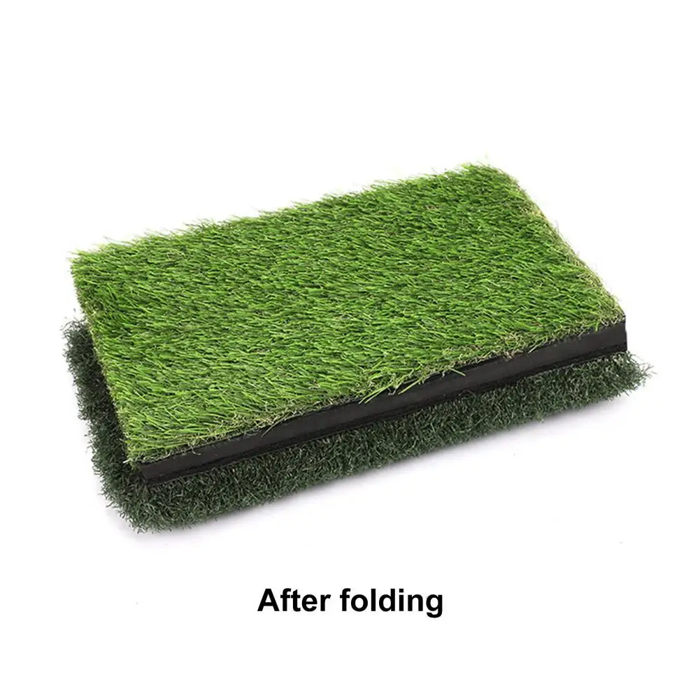 

Golf Hitting Mat Foldable Practice Putting Turf Grass Mat Pad