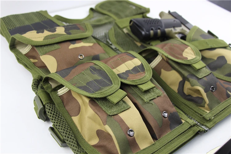 Тактический военный Molle сетчатый жилет Многофункциональный Открытый регулируемый камуфляж черный Быстросохнущий рыболовный жилет охотничья куртка одежда
