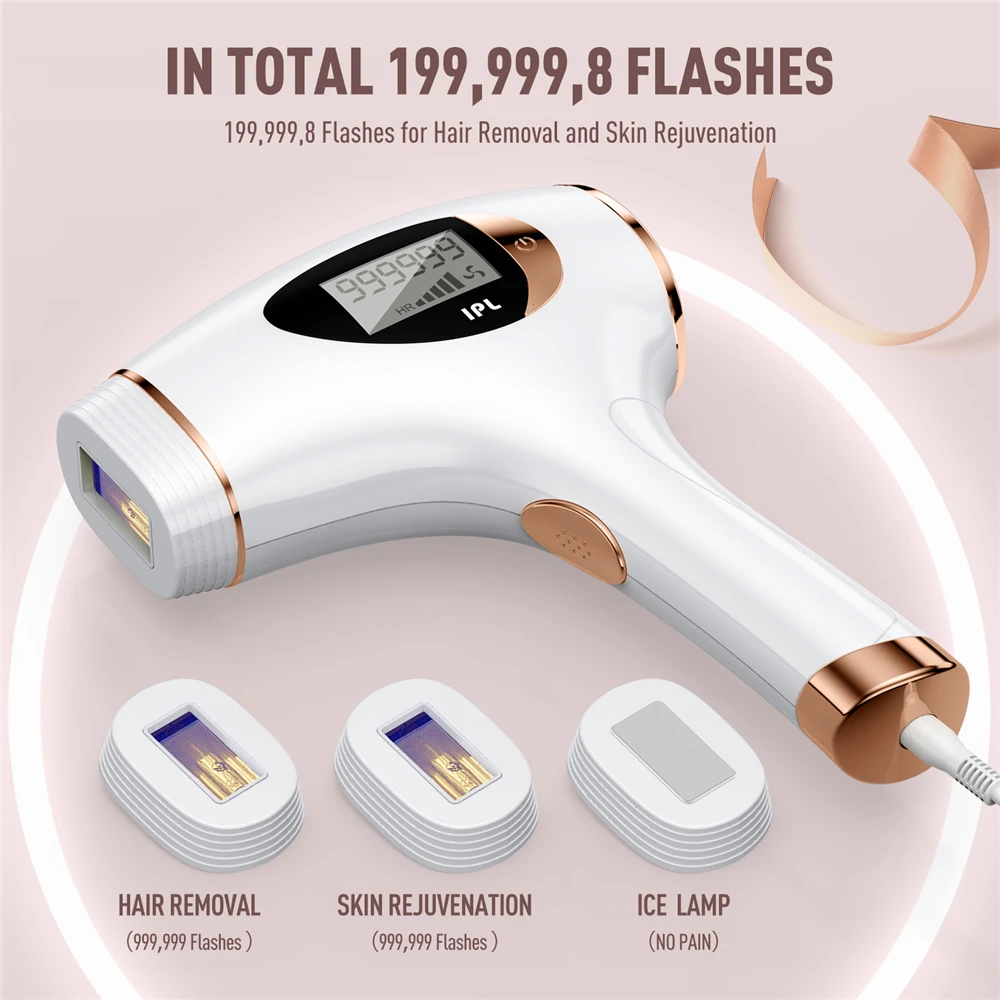 

3 in1 Depilador a Laser IPL Hair Removal Epilator Machine for Women Depilator Laserowy Bikini Depiladora Facial Home Use Devices
