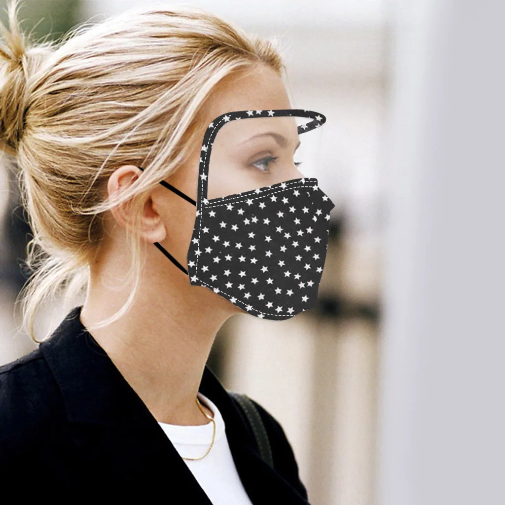 

5PCS Unisex Generic Hygienic Full Face Mask Washable Dustproof Windproof Outdoor Safety Protect Cover Mask With Eyes Shield 4