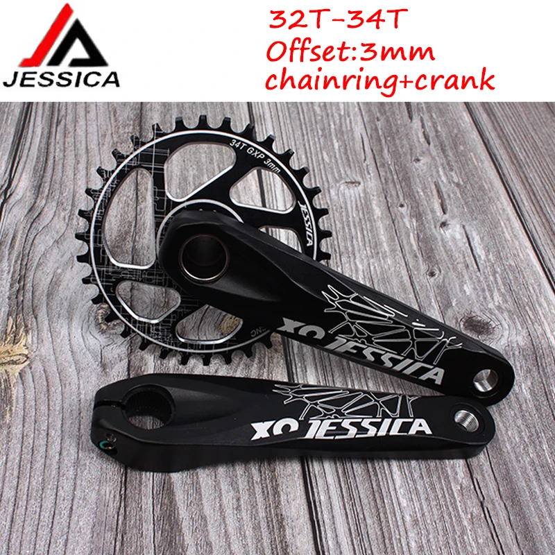 MTB велосипед Кривошип алюминиевый 170 GXP Crankset узкая широкая цепь кольцо 32/34/36/38T
