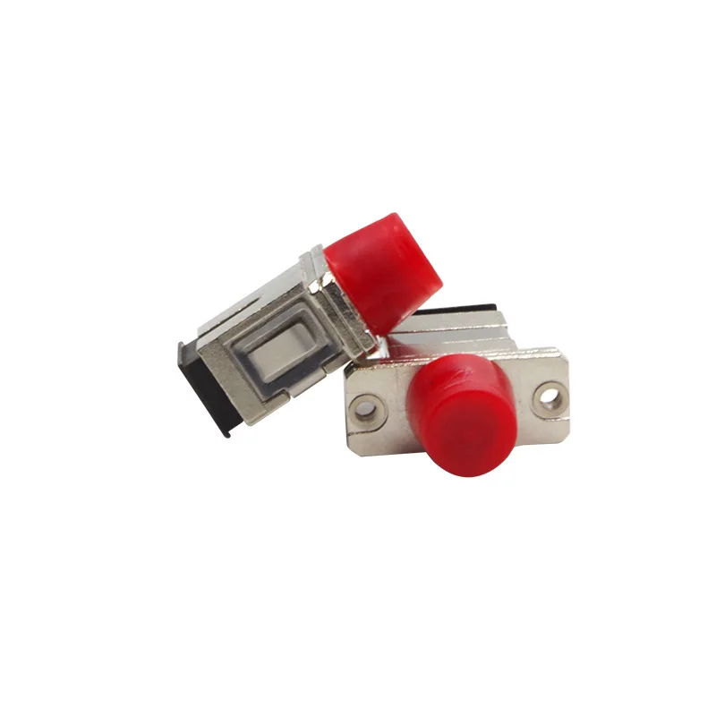 50PCS/LOT Optical Fiber Connector Flange Adapter SC-FC Simplex Zinc Alloy Optical Coupling Carrier Grade High Quality Wholesale