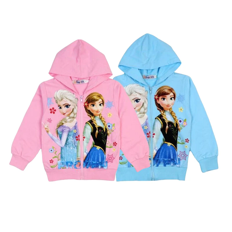 Весенне-осеннее хлопковое пальто с капюшоном для девочек красивые толстовки