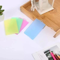 transparent plastic card case business card holder unisex credit card bag id card mini wallet student bus cards protection cover
