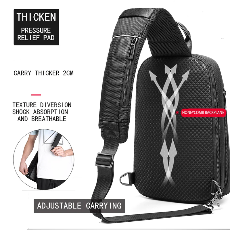 EURCOOL New Multifunction Crossbody Bag for Men Anti-theft Shoulder Messenger Bags Male Waterproof Short Trip Pack Squid game