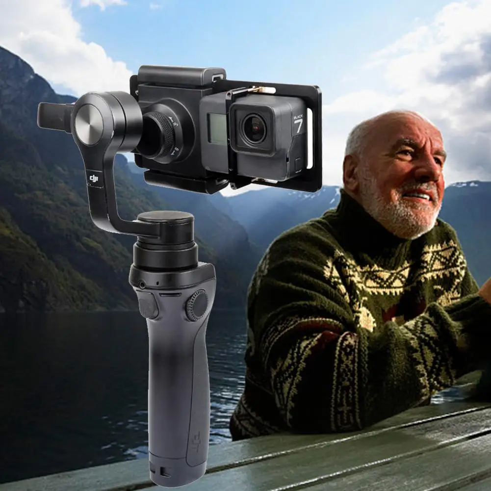 Переходник для экшн камеры GoPro Hero8/7/6 Osmo2 SARGO Little Ant фиксирующий Зажим стабилизатора