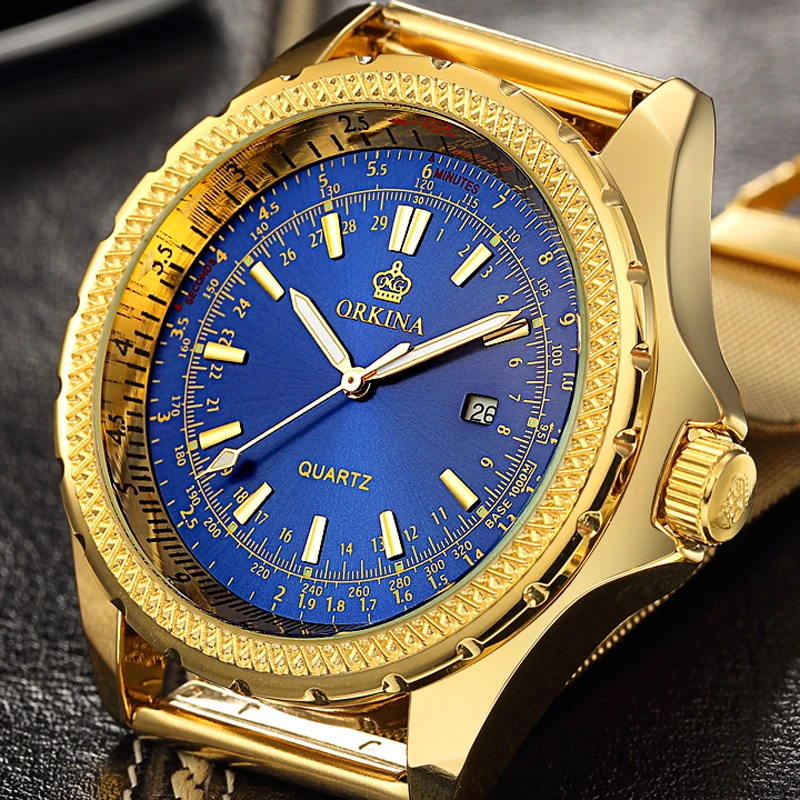 Relojes Hombre 2020 водонепроницаемые мужские часы из нержавеющей стали с золотым