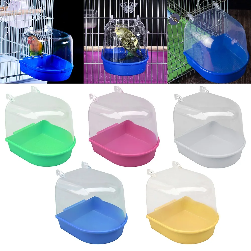 Новая пластиковая коробка для ванны с птицами гигрометр попугаев подвесные