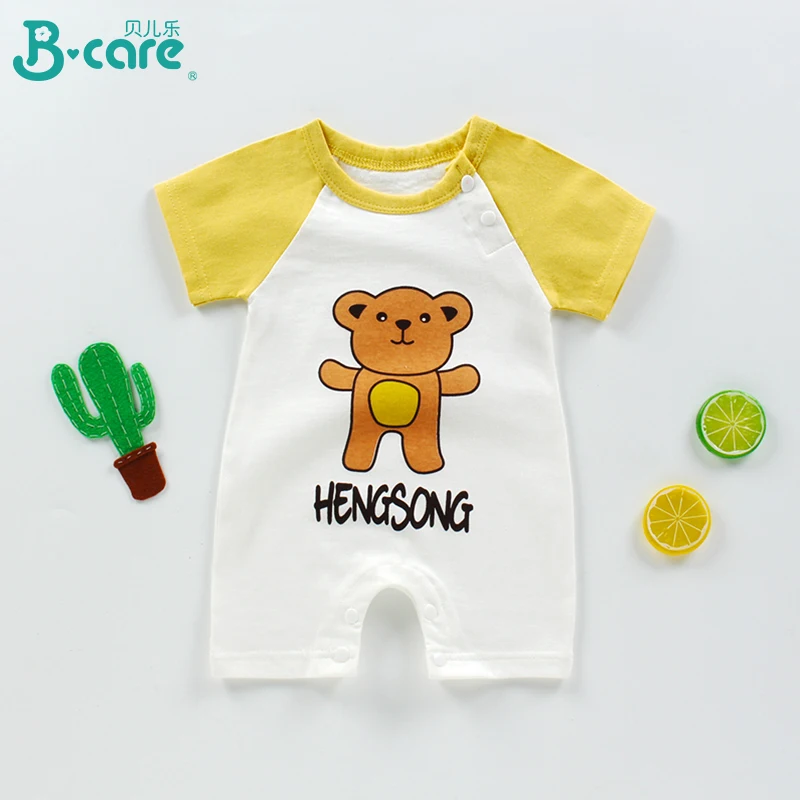 

Newborn baby clothes for girls and boys 100% cotton jumpsuit summer short-sleeved romper 0-12 months toddler jumpsuit