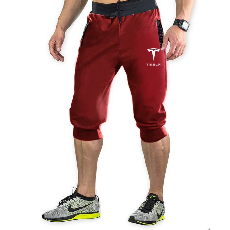 

Summer men's sports shorts, leisure 7-point pants, cotton plus size pants, men's beach pants, training pants, sports new fashion