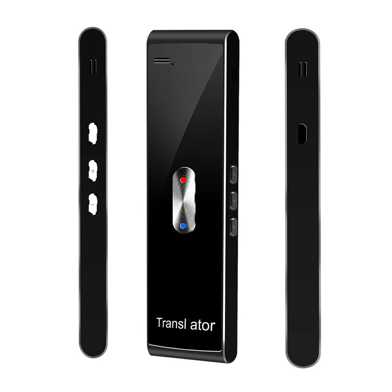 

Multifunctional Smart Translator Black for Language Learning Travel Meeting Portable voice Text Audio translator for Business