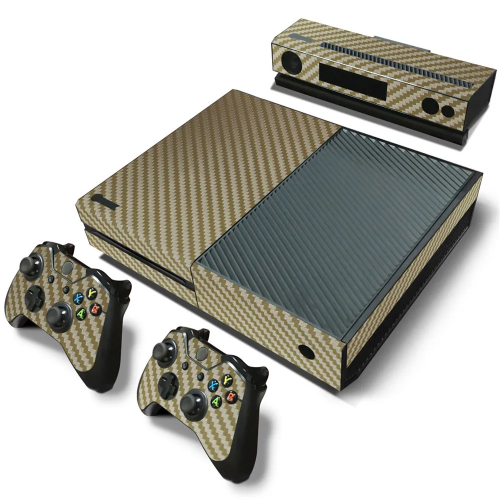 Наклейка из углеродного волокна для Microsoft xbox one наклейка консоли + геймпад kinect