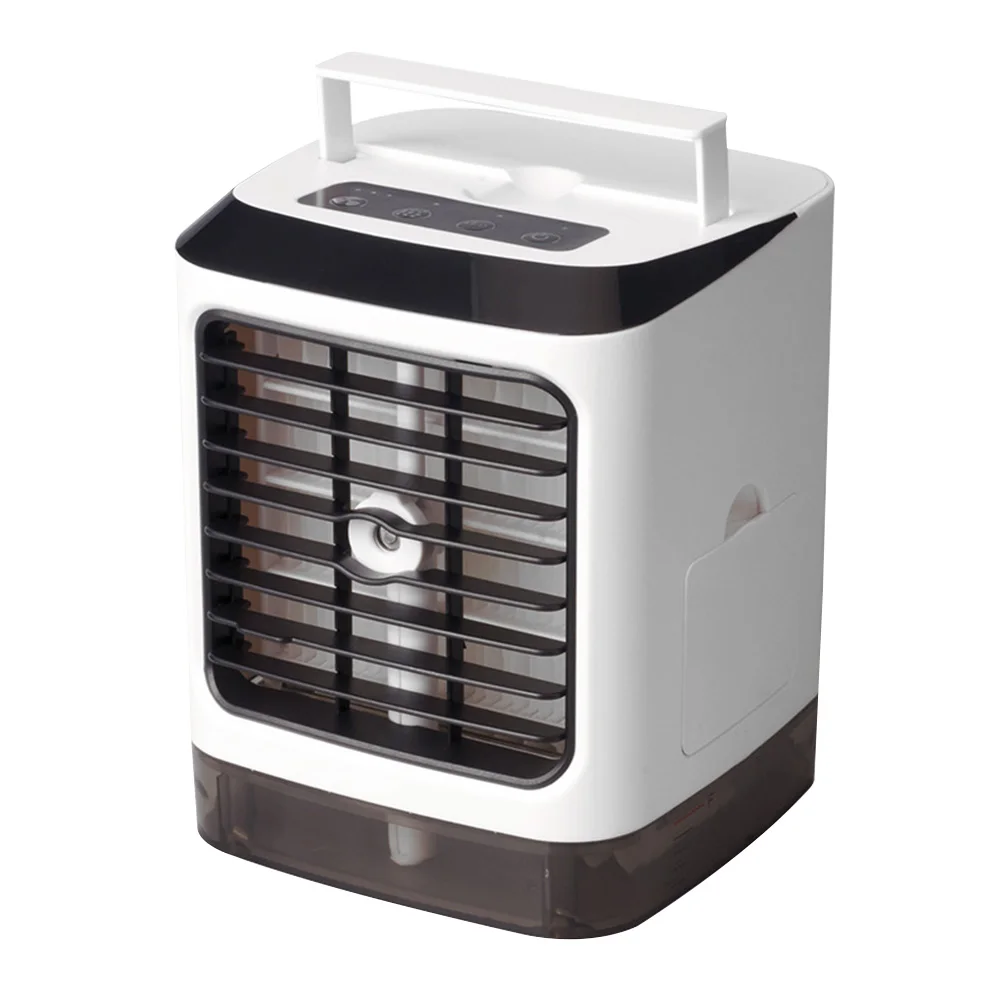 

7 Colors LED Air Conditioner Cooling Fan USB Rechargeable Mini Air Cooler Humidifier Purifier Fan Air Conditioner Home Radiator