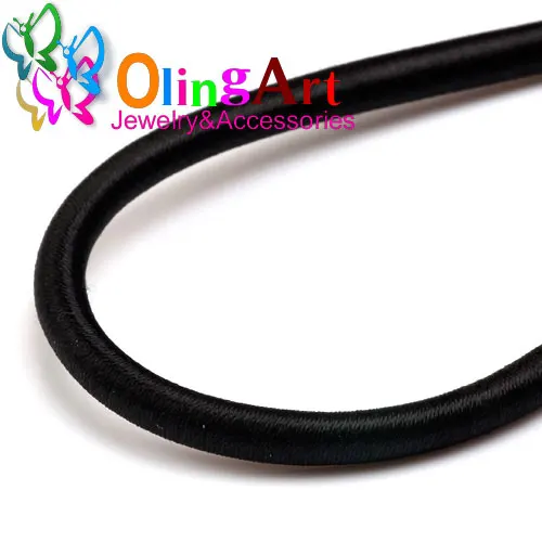 KX 46cm 5mm PT02 5 мм 46 см мягкий искусственный шелк различные материалы/несколько цветов шнур полые резиновые DIY ожерелье браслет ювелирных изделий - Цвет: KX 46cm 5mm PT02